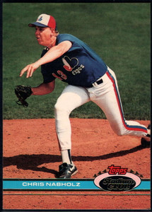 1991 Stadium Club #326 Chris Nabholz VG Montreal Expos 
