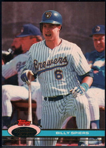 1991 Stadium Club #360 Bill Spiers VG Milwaukee Brewers 