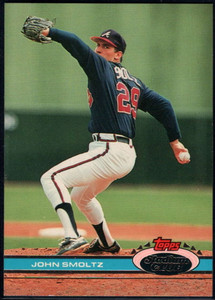 1991 Stadium Club #365 John Smoltz VG Atlanta Braves 