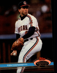 1991 Score #106 Tom Brookens VG Cleveland Indians - Under the