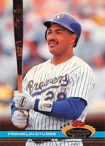 1991 Stadium Club #461 Franklin Stubbs VG Milwaukee Brewers 