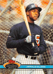 1991 Stadium Club #468 Jerald Clark VG San Diego Padres 