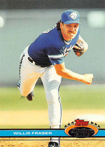 1991 Stadium Club #496 Willie Fraser VG Toronto Blue Jays 