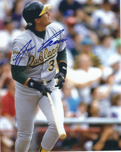 SOLD 132664 Jose Canseco Autographed Oakland Athletics 8 x 10 Photo 2