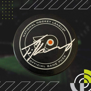 Travis Konecny Autographed Philadelphia Flyers Official Game Puck 