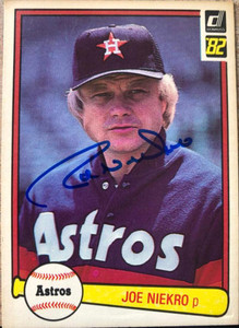 Joe Niekro Autographed 1982 Donruss #167 Houston Astros Card