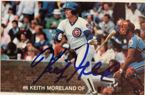 1985 Fleer Keith Moreland . Chicago Cubs #62