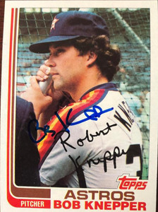 Bob Knepper Autographed 1982 Topps #672