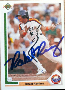 Rafael Ramirez Autographed 1991 Upper Deck #210