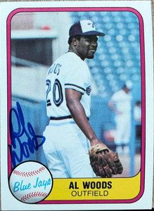 Alvis Woods Autographed 1981 Fleer #422
