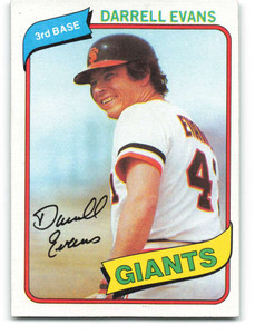 1980 Topps #145 Darrell Evans VG San Francisco Giants 