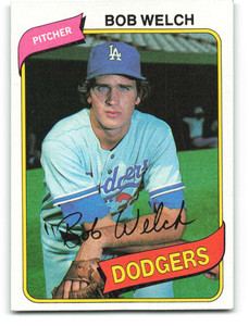 1980 Topps #146 Bob Welch VG Los Angeles Dodgers 