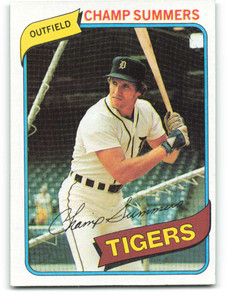1980 Topps #176 Champ Summers VG Detroit Tigers 