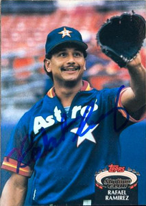 Rafael Ramirez Autographed 1992 Stadium Club #451