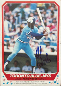 Alvis Woods Autographed 1982 O-Pee-Chee Posters #5