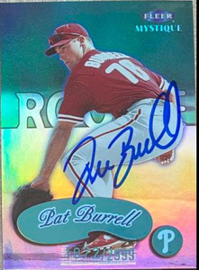 Pat Burrell Autographed 2002 UD Authentics - Retro Star Rookie Jerseys  #SR-PB MEM - Under the Radar Sports