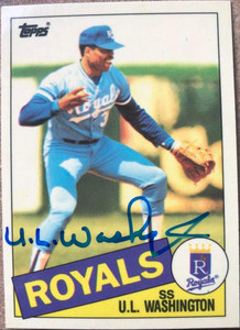U.L. Washington Autographed 1985 Topps Tiffany #128T 