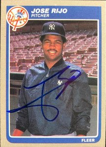 Jose Rijo Autographed 1985 Fleer #143 New York Yankees Card