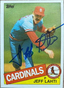 Jeff Lahti Autographed 1985 Topps #447