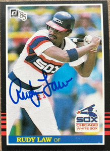 Rudy Law Autographed 1985 Donruss #244