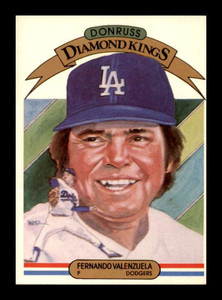 1983 Donruss #1 Fernando Valenzuela DK VG Los Angeles Dodgers 