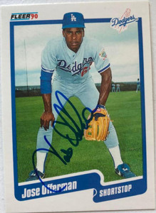 Jose Offerman Autographed 1990 Fleer Update #U-24