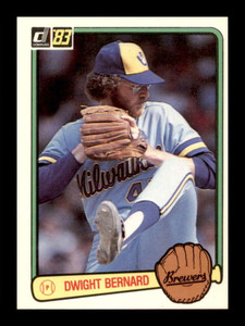1983 Donruss #28 Dwight Bernard VG Milwaukee Brewers 