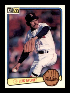 1983 Donruss #109 Luis Aponte VG RC Rookie Boston Red Sox 