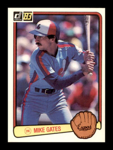 1983 Donruss #114 Mike Gates VG RC Rookie Montreal Expos 
