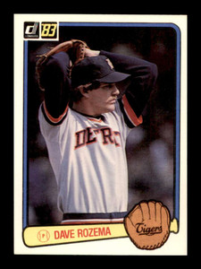 1983 Donruss #133 Dave Rozema VG Detroit Tigers 