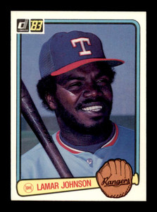 1983 Donruss #142 Lamar Johnson VG Texas Rangers 