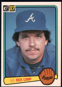 1986 Fleer #510 Rick Camp VG Atlanta Braves