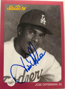 Jose Offerman Autographed 1991 Studio #186