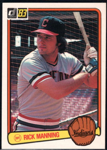 1981 Topps #308 Rick Manning VG Cleveland Indians - Under the