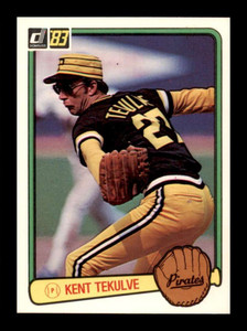 1983 Donruss #297 Kent Tekulve VG Pittsburgh Pirates 
