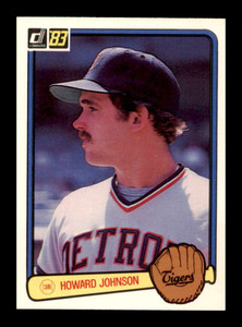 1983 Donruss #328 Howard Johnson VG RC Rookie Detroit Tigers 