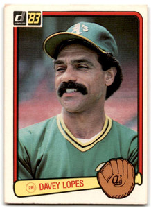 1983 Donruss #339 Davey Lopes VG Oakland Athletics 
