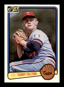 1983 Donruss #354 Terry Felton VG RC Rookie Minnesota Twins 
