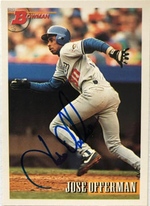 Jose Offerman Autographed 1993 Bowman #294