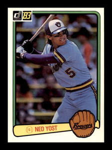 1983 Donruss #458 Ned Yost VG Milwaukee Brewers 