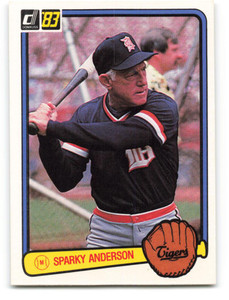 SOLD 20182 1983 Donruss #533b Sparky Anderson MG VG Detroit Tigers 