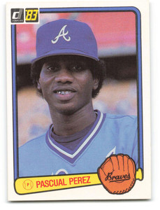 1983 Donruss #557b Pascual Perez COR VG Atlanta Braves 
