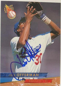 Jose Offerman Autographed 1993 Fleer Ultra #59