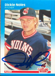 Dickie Noles Autographed 1987 Fleer #256