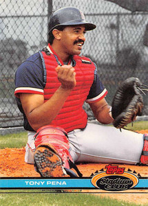 1991 Stadium Club #505 Tony Pena VG Boston Red Sox 