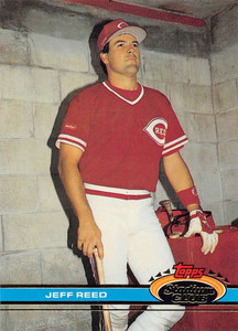 1991 Stadium Club #534 Jeff Reed VG Cincinnati Reds 