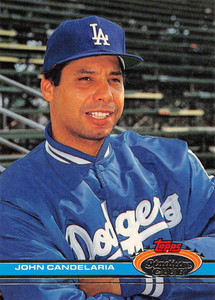 1991 Stadium Club #538 John Candelaria VG Los Angeles Dodgers 