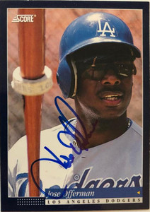 Jose Offerman Autographed 1994 Score #340