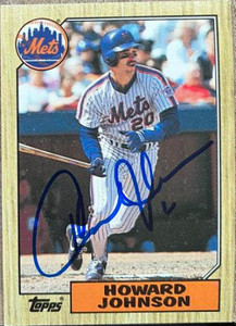 Howard Johnson Autographed 1987 Topps #267
