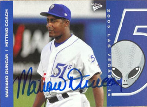 Mariano Duncan Autographed 2005 Multi Ad Las Vegas 51's #27